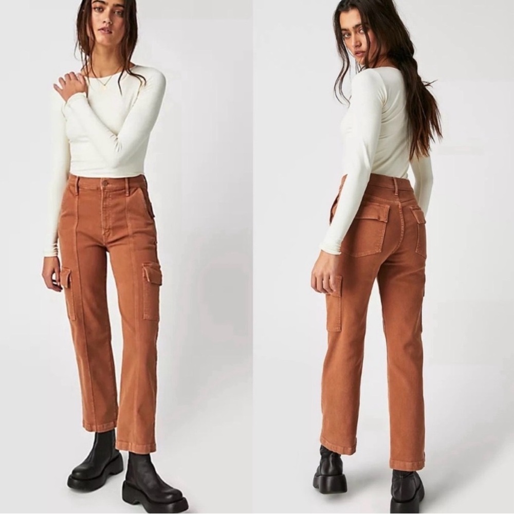 MOTHER Women's Straight Leg Jeans in Brown
